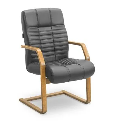 ЮН Атлант HSW Кресло на полозьях, экокожа/дерево