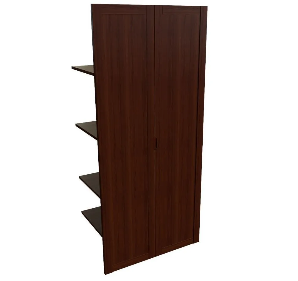 Наполнение двуст. шкафа с дерев. дверьми и вешалкой (85x42x188) арт. 22552