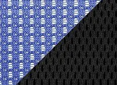 Черная ткань TW / синяя сетка