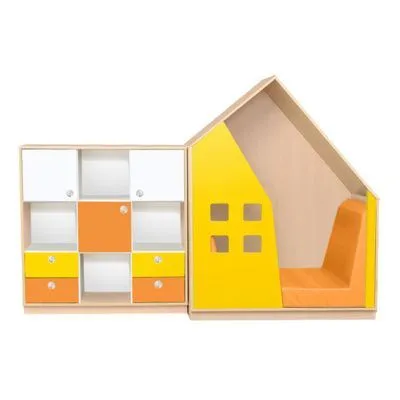 РК Стенка домик 3 с большой тумбой 1100х500х1300мм(900х350х900мм)