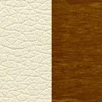 Слоновая кость/ темный орех