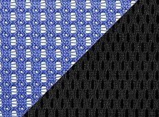 Черная ткань TW / синяя сетка